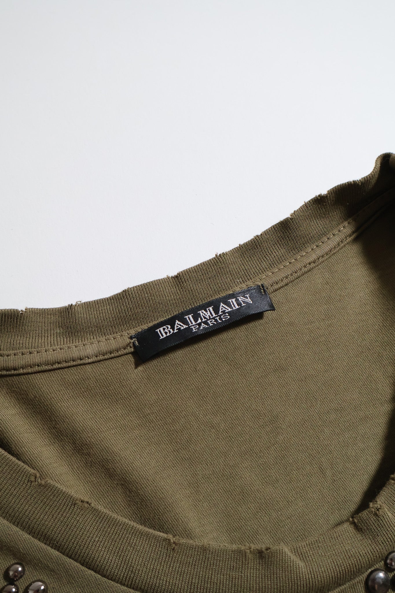 Balmain SS10 Studded Leopard Print Shirt