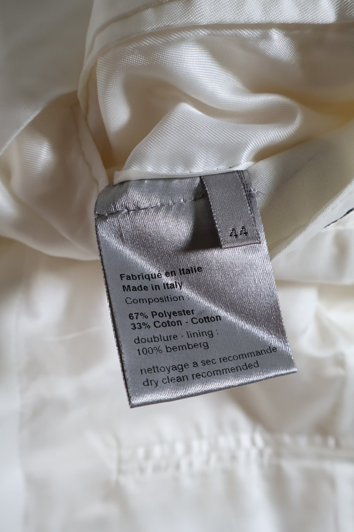 Dior Homme SS05 1B White Blazer