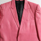 Dior Homme SS05 Runway Pink Leather 1B Blazer