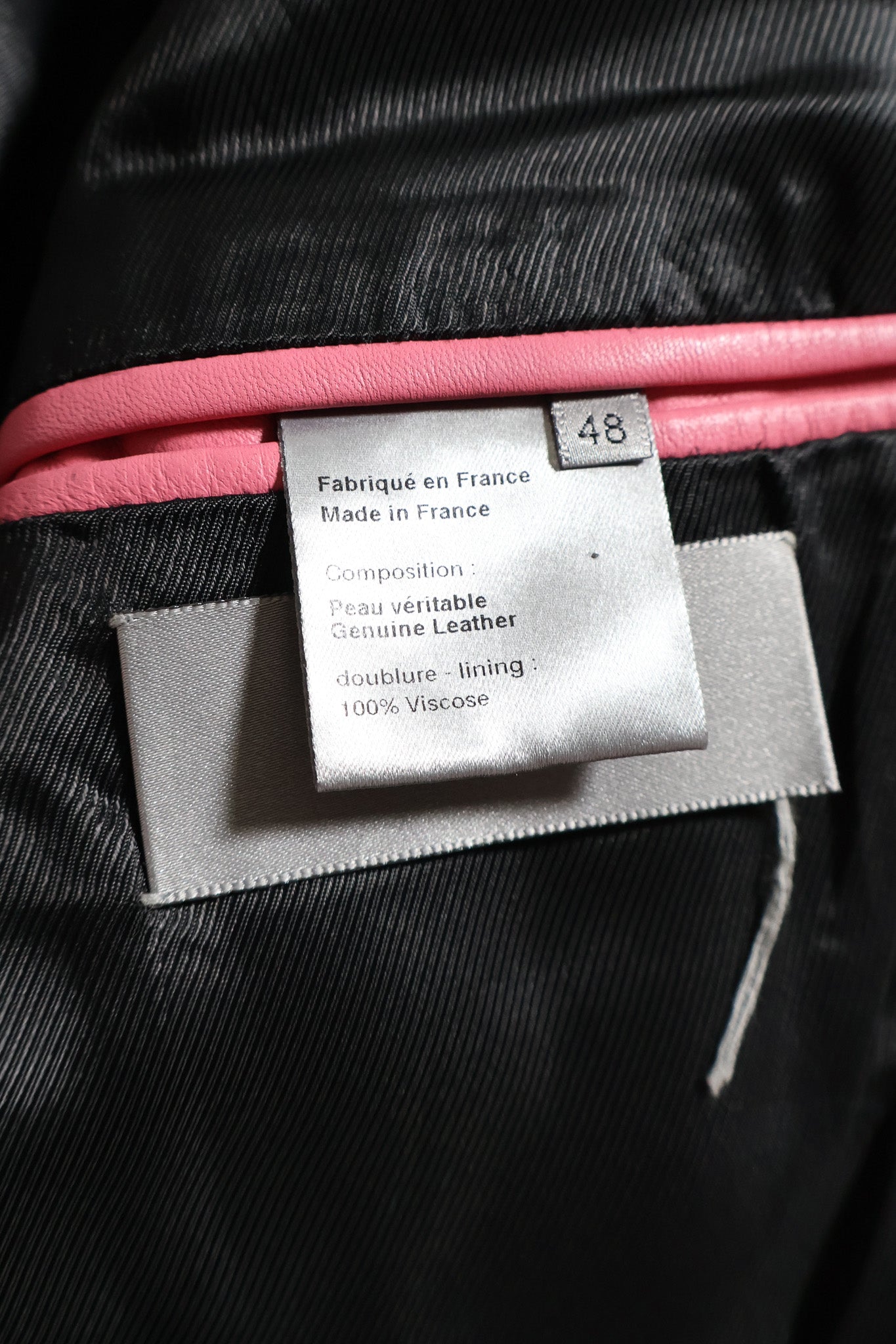 Dior Homme SS05 Runway Pink Leather 1B Blazer