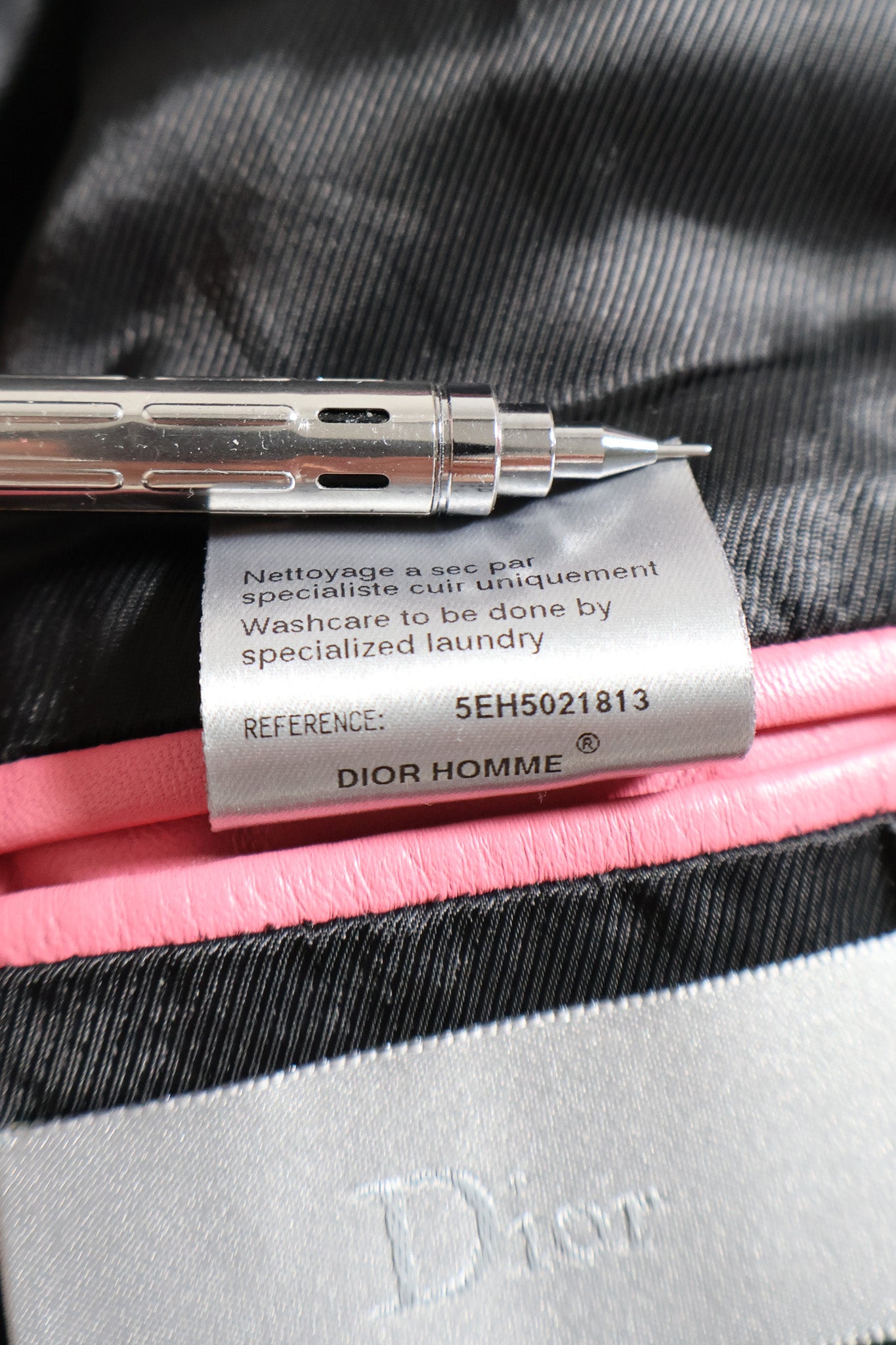 Dior Homme SS05 Runway Pink Leather 1B Blazer