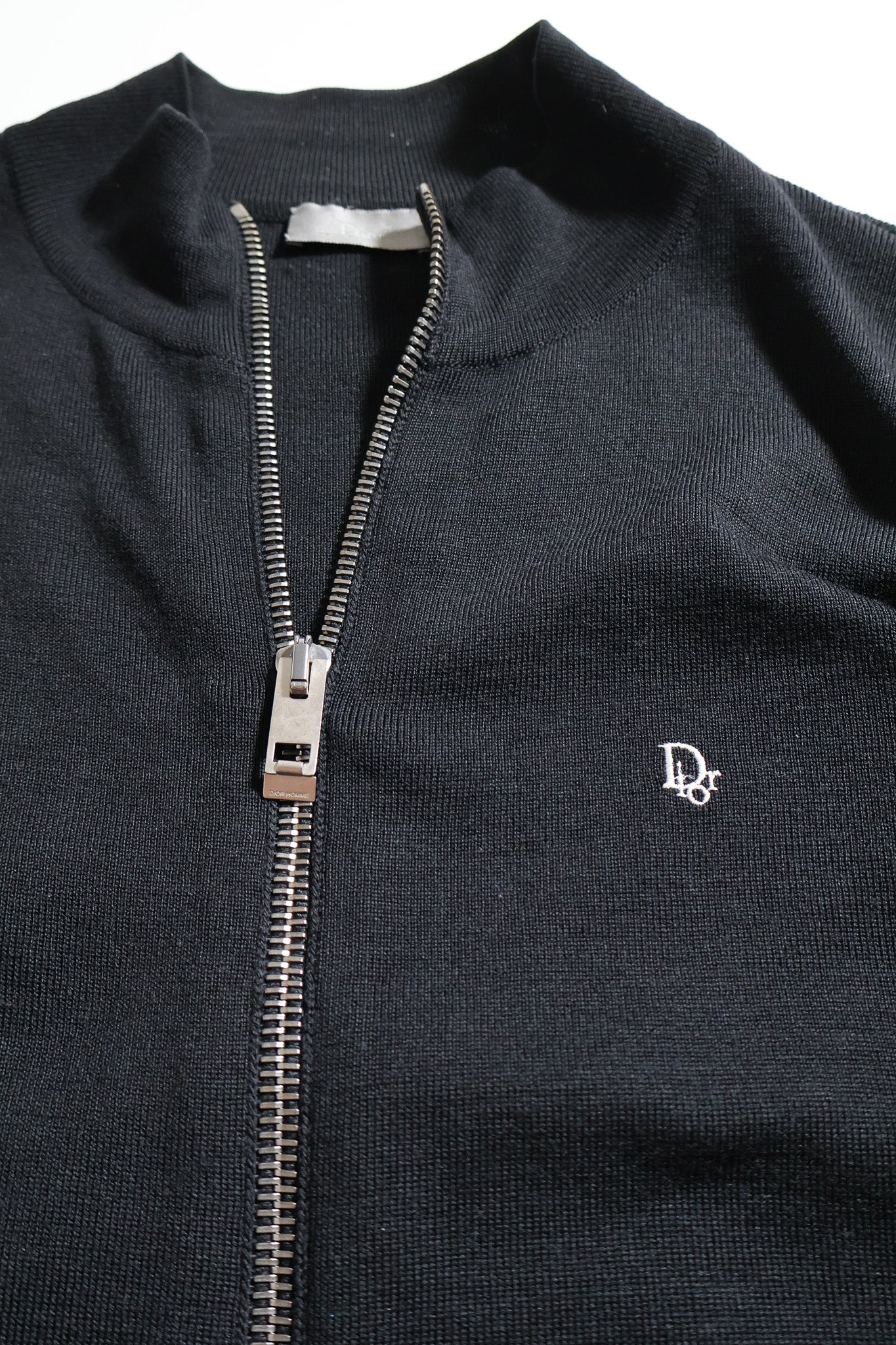 Dior Homme AW04 Votc Runway Zip Up Knit Sweater