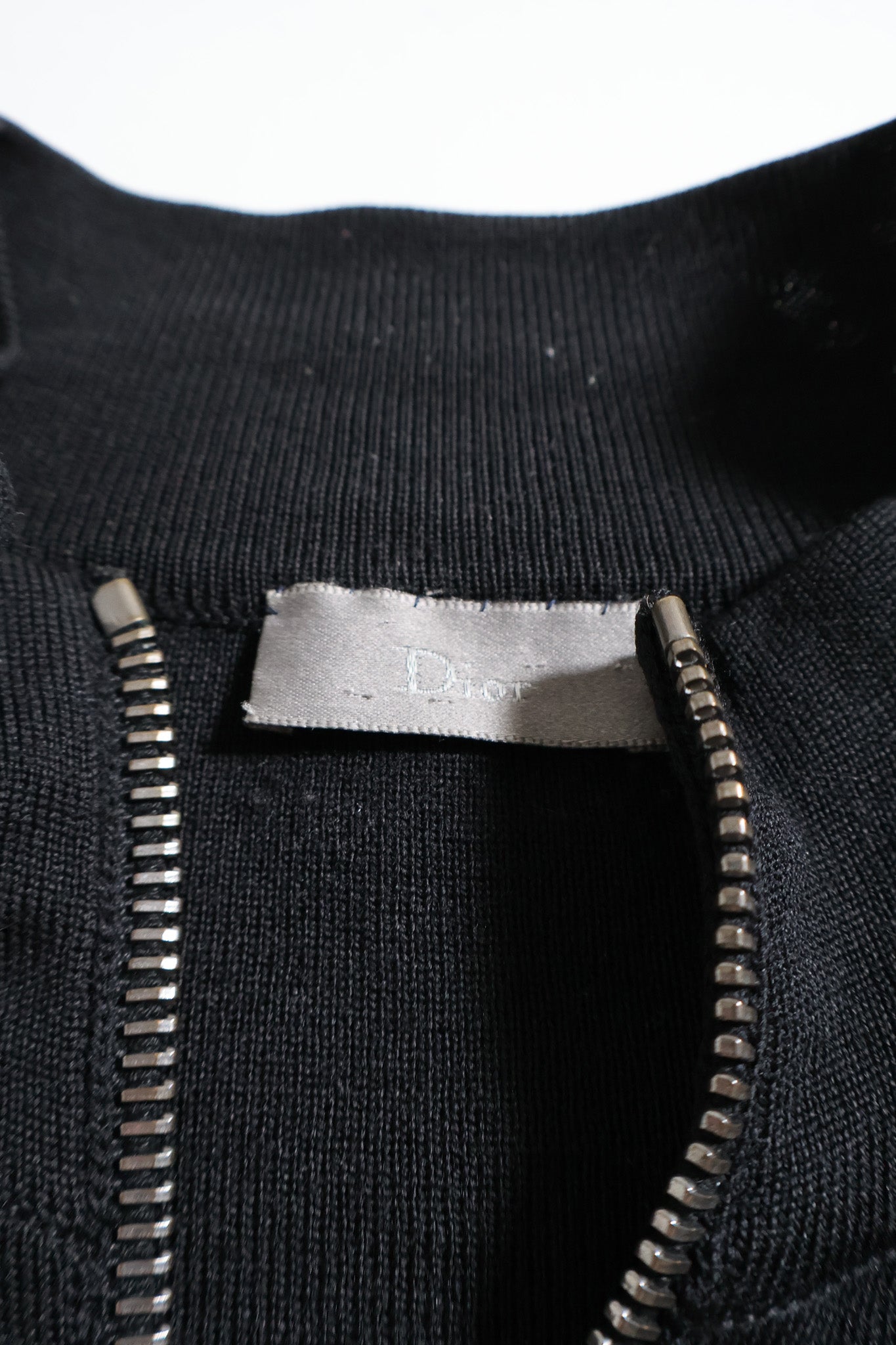 Dior Homme AW04 Votc Runway Zip Up Knit Sweater