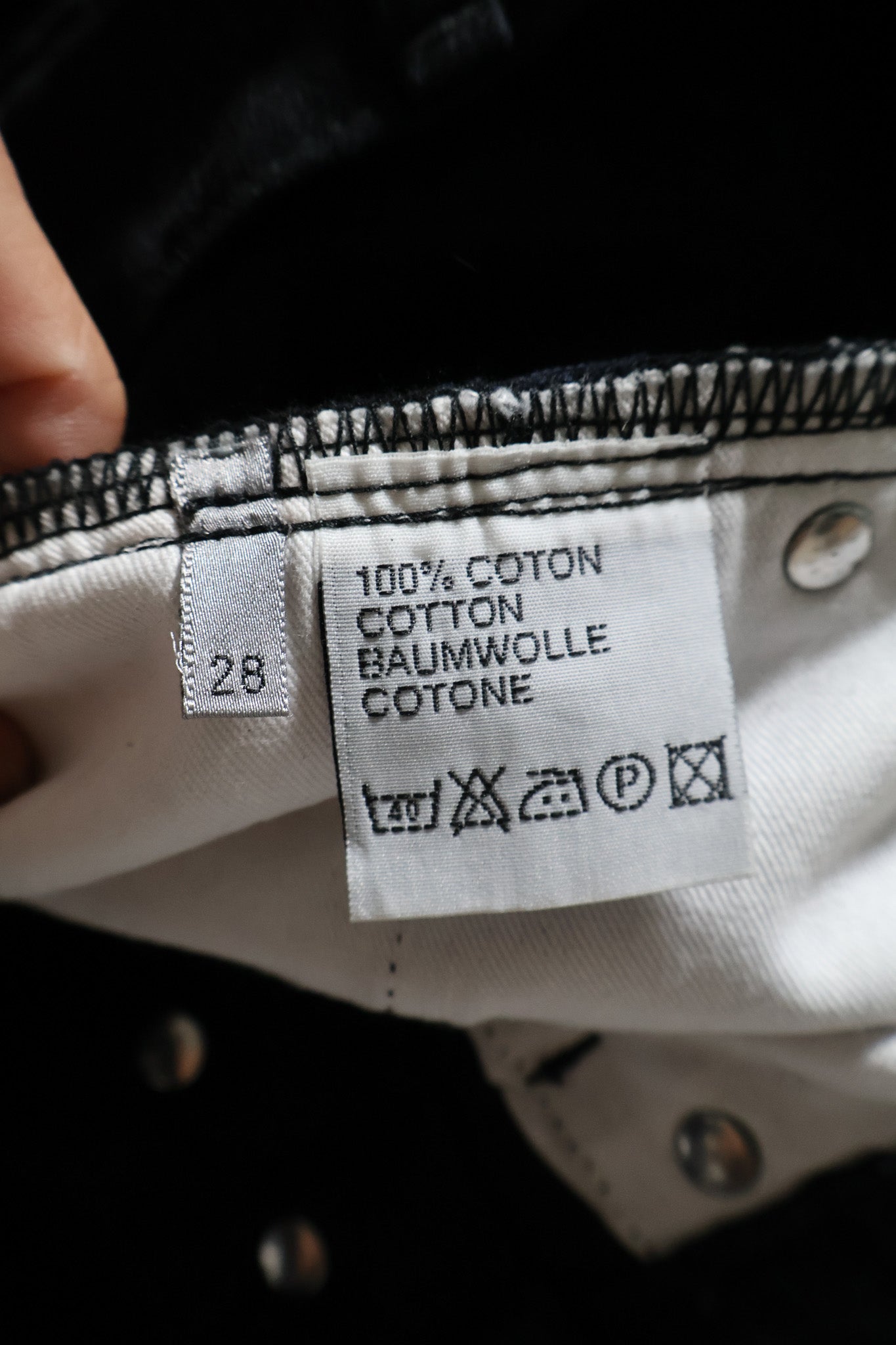 Dior Homme AW03 Luster Waxed Moleskin Denim