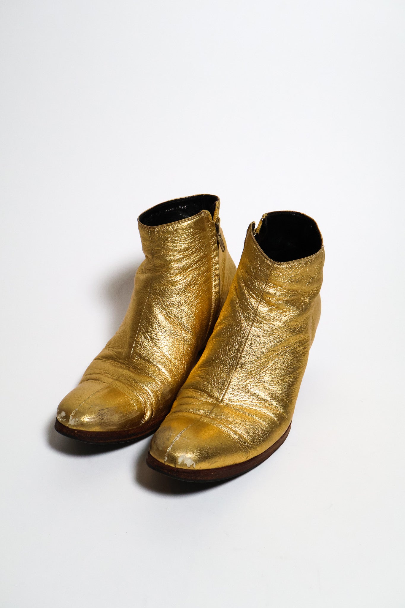 Dior Homme AW05 Gold 6.5 CM Cuban Heel