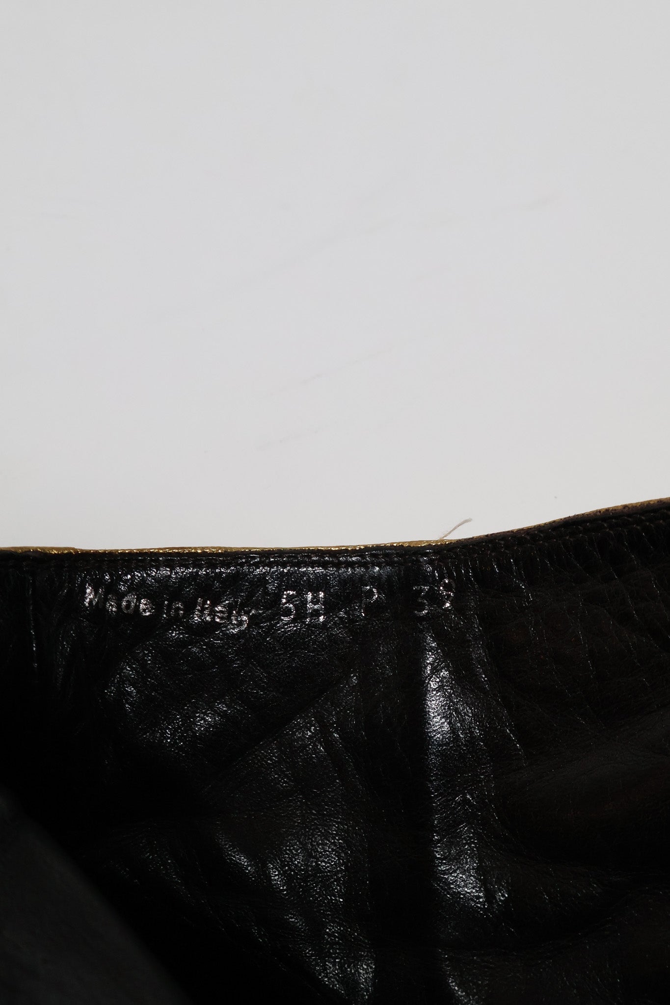 Dior Homme AW05 Gold 6.5 CM Cuban Heel