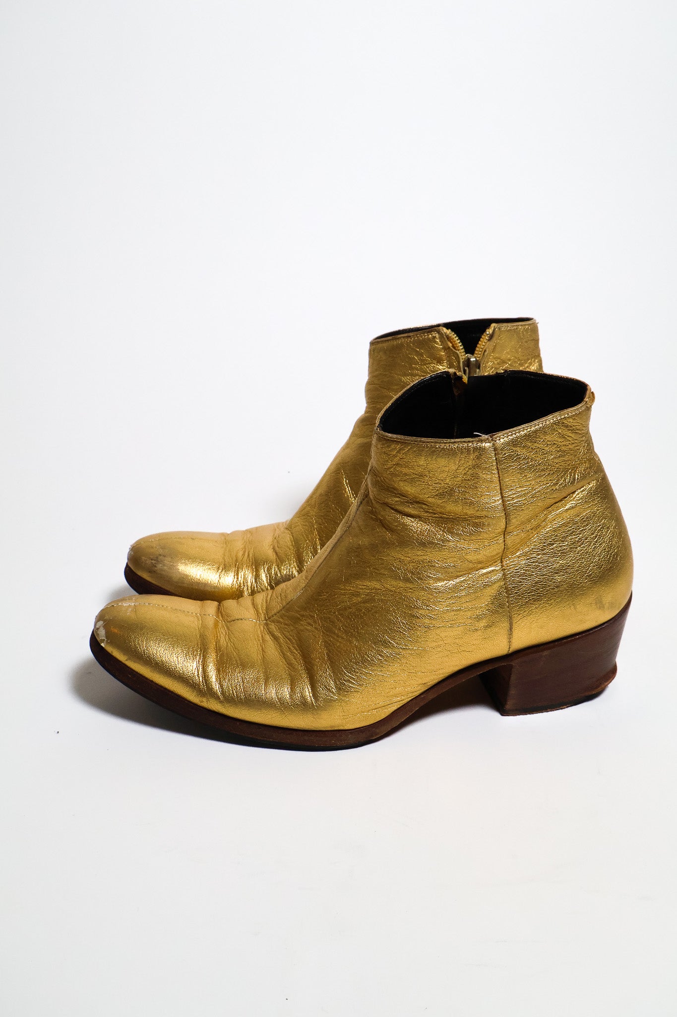 Dior Homme AW05 Gold 6.5 CM Cuban Heel