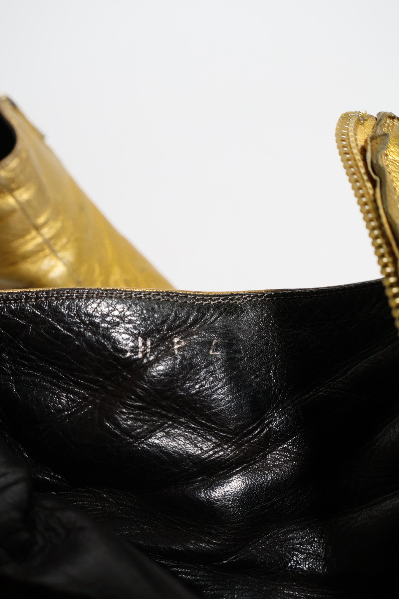 Dior Homme AW05 6.5 CM Gold Cuban Heel Boots