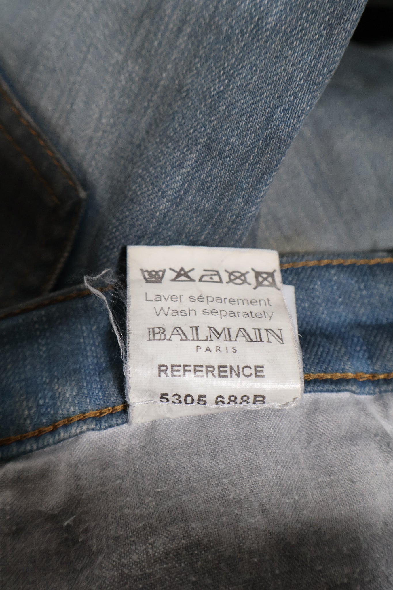 Balmain SS11 Mudwash Denim