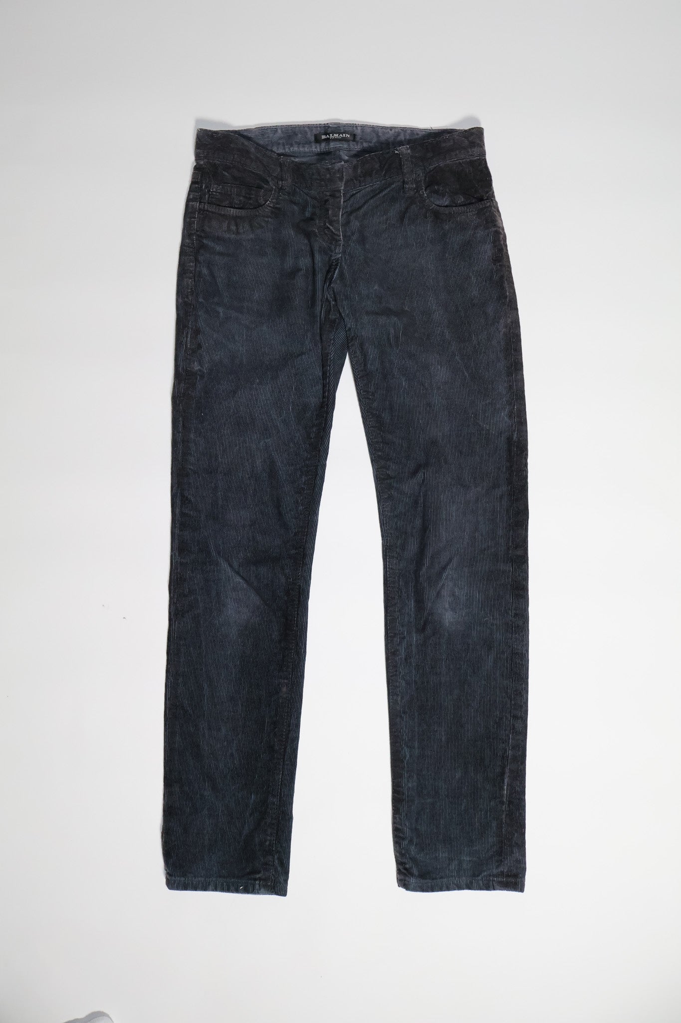 Balmain SS11 Coated Corduroy Pants