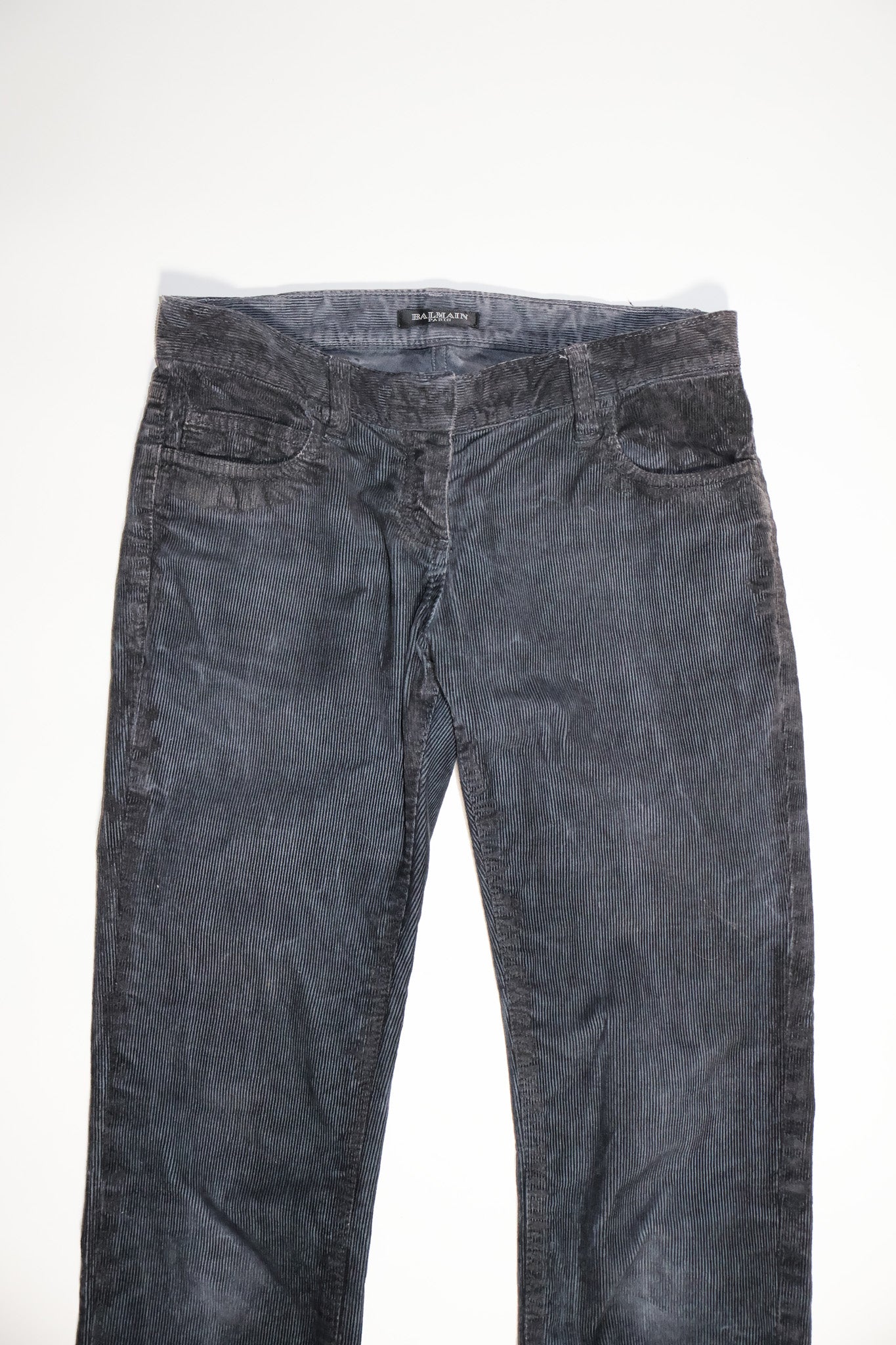 Balmain SS11 Coated Corduroy Pants