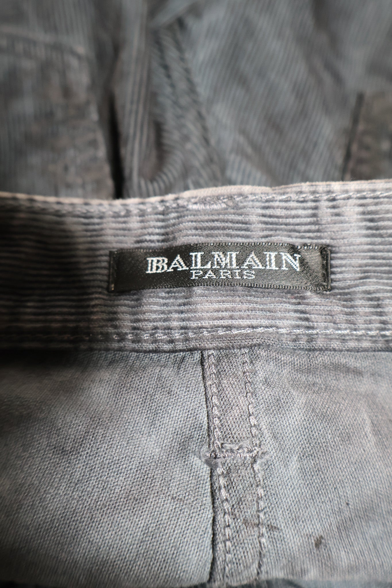 Balmain SS11 Coated Corduroy Pants