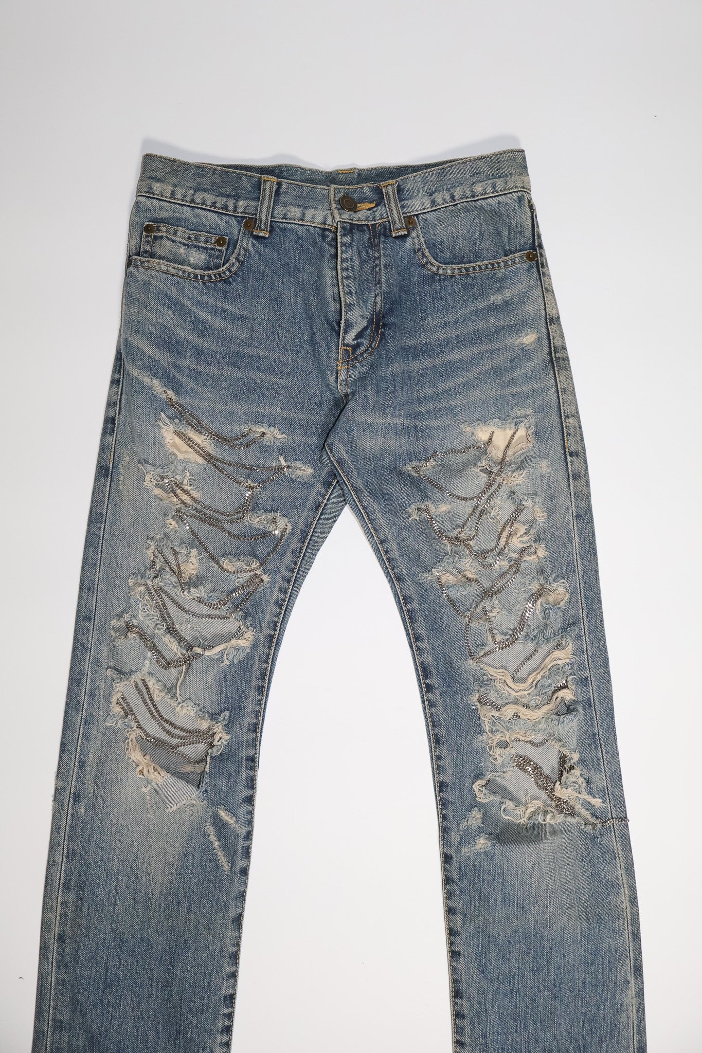 Saint Laurent Paris AW13 Chain Denim