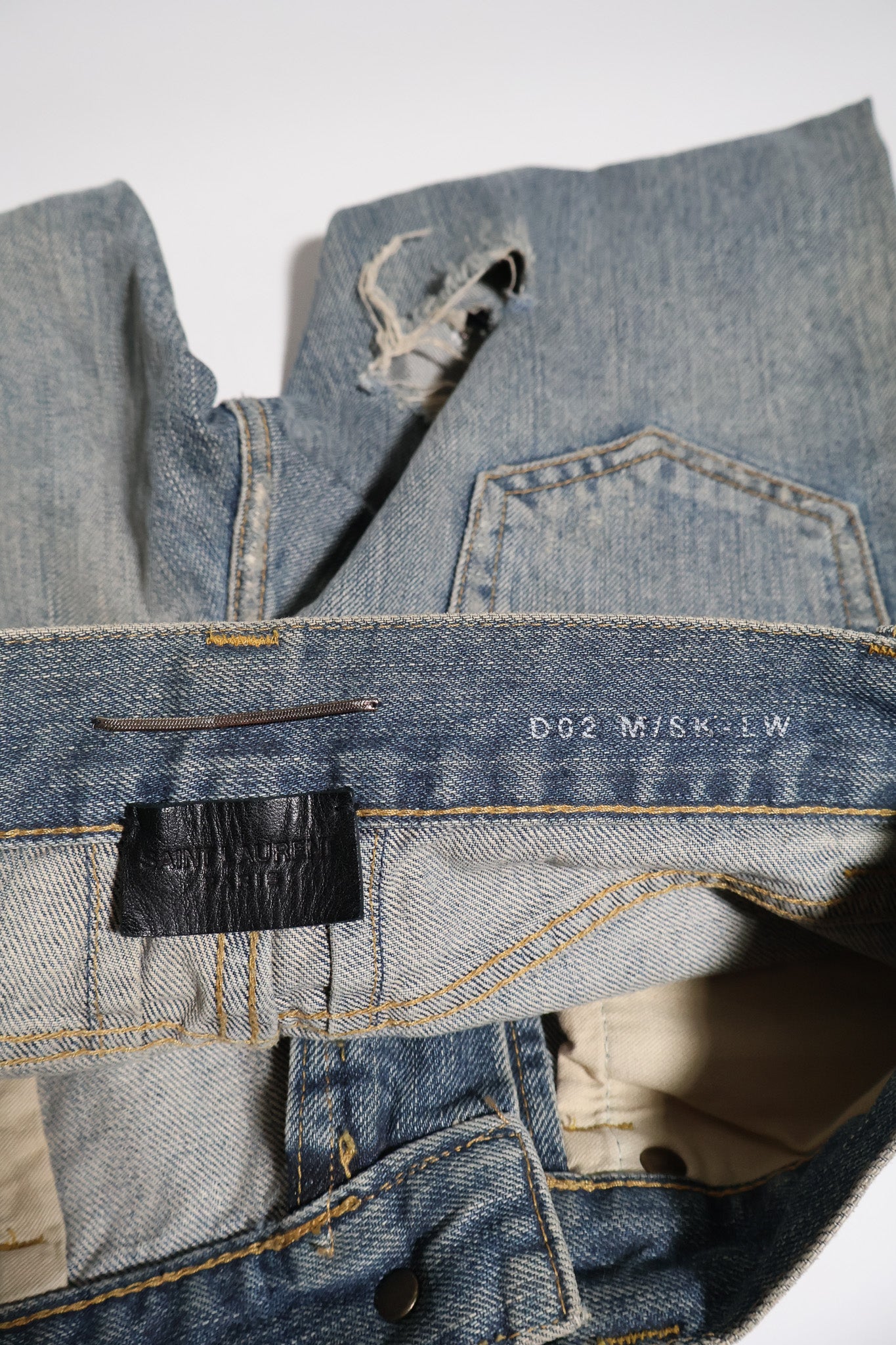 Saint Laurent Paris AW13 Chain Denim