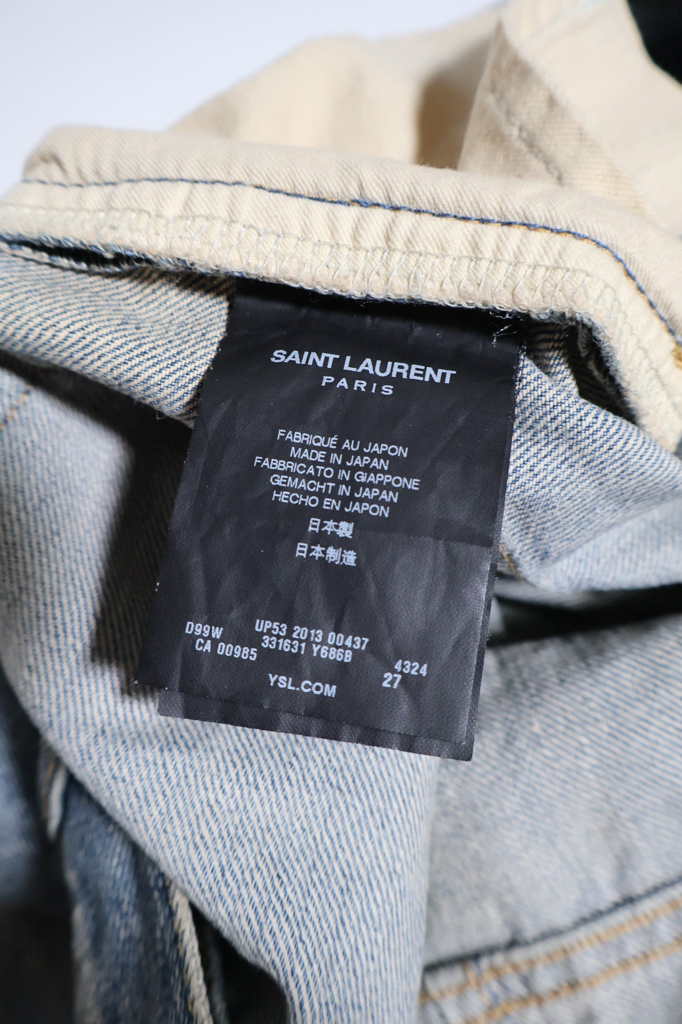 Saint Laurent Paris AW13 Chain Denim