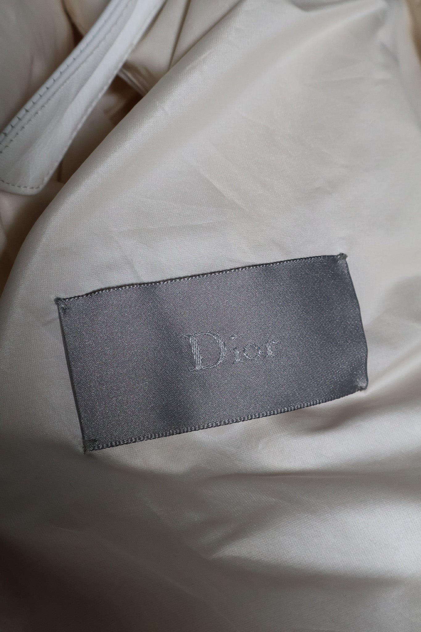 Dior Homme SS04 Strip Silk Belted Coat