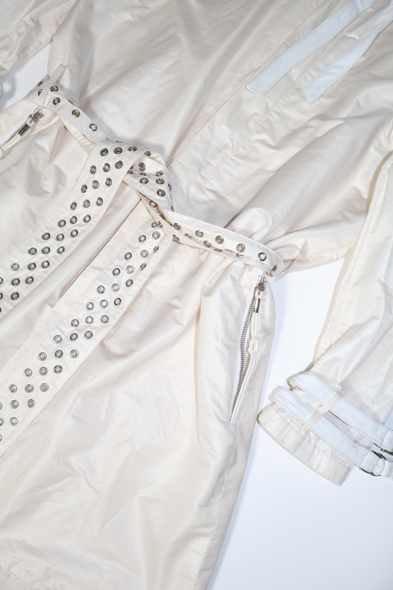 Dior Homme SS04 Strip Silk Belted Coat