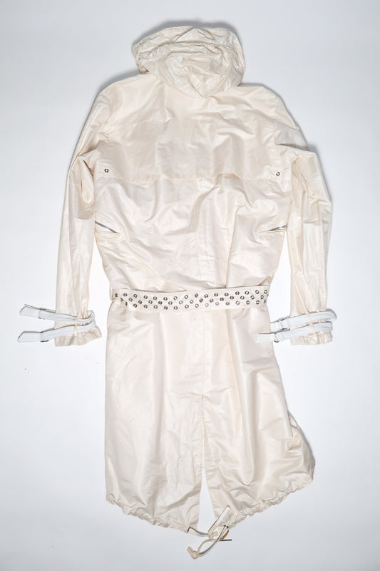 Dior Homme SS04 Strip Silk Belted Coat