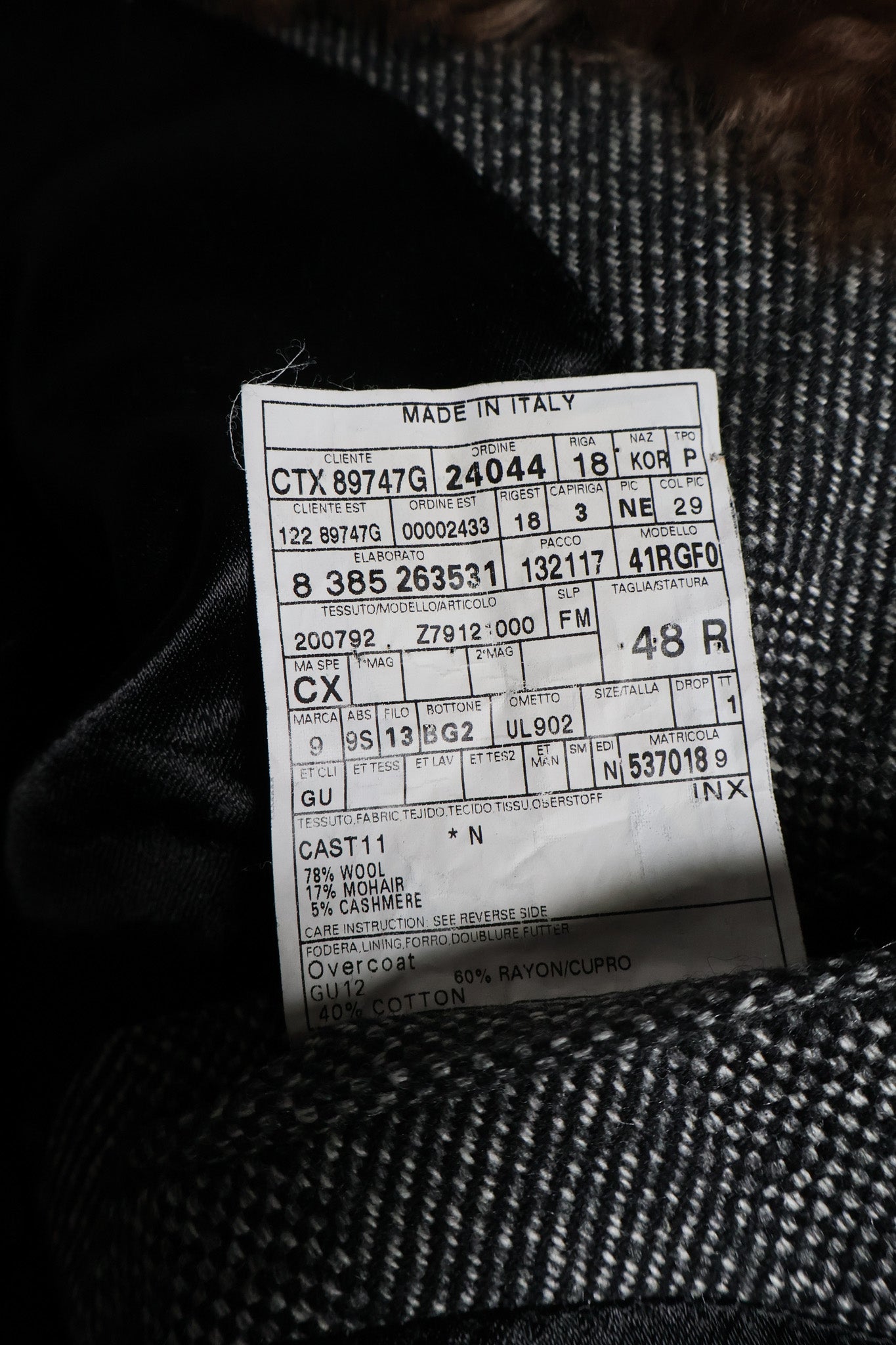 Gucci AW08 Runway Fur Coat