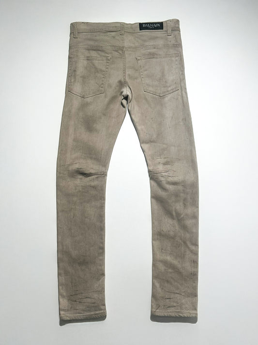 Balmain FW11 Coated Denim