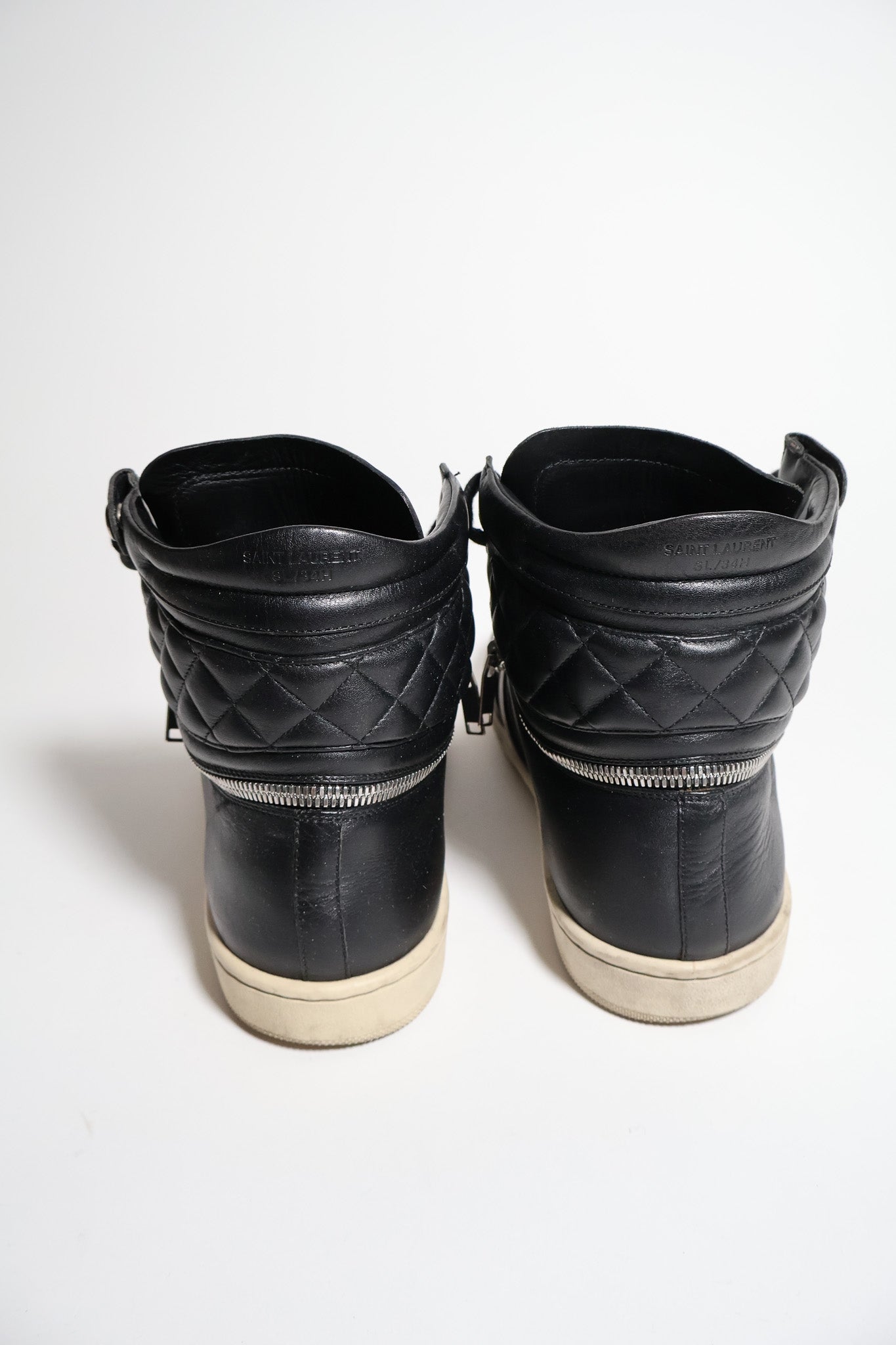 Saint Laurent SS16 Zipper High Top Sneakers