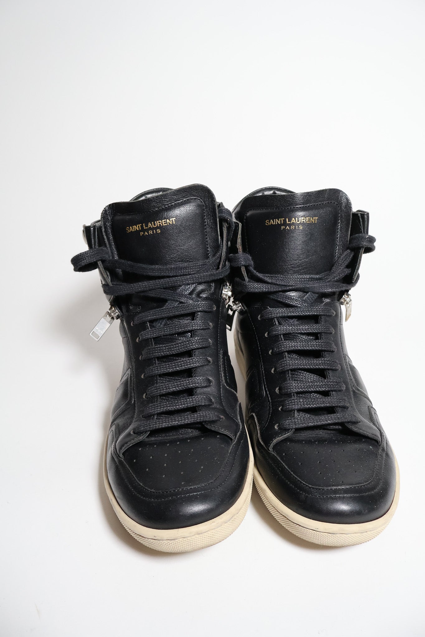 Saint Laurent SS16 Zipper High Top Sneakers