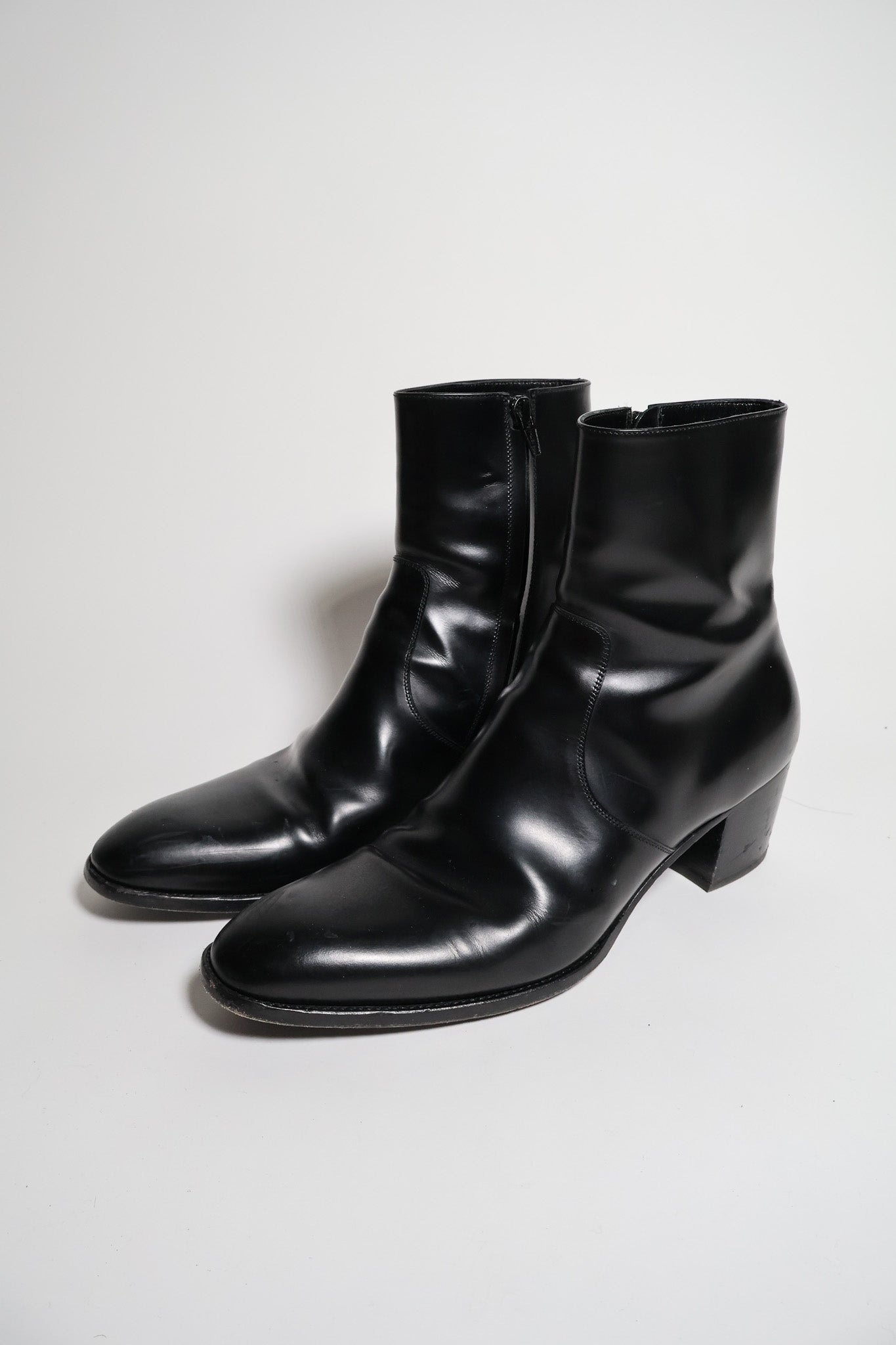 Saint Laurent Paris AW16 60mm Wyatt Zip Boots
