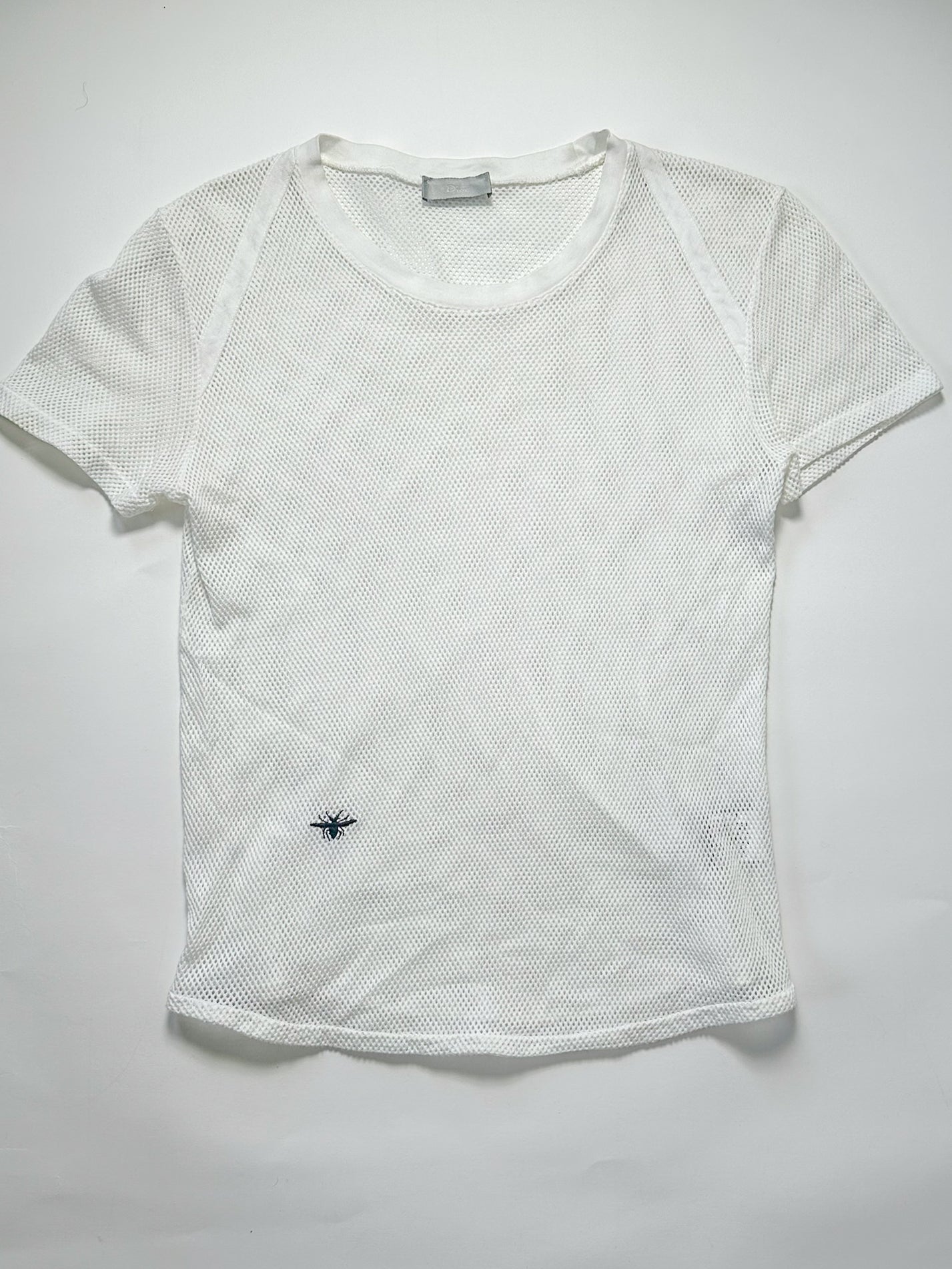 Dior Homme SS04 Runway Strip Mesh Shirt