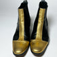 Dior Homme AW05 6.5 Gold Chelsea Boots