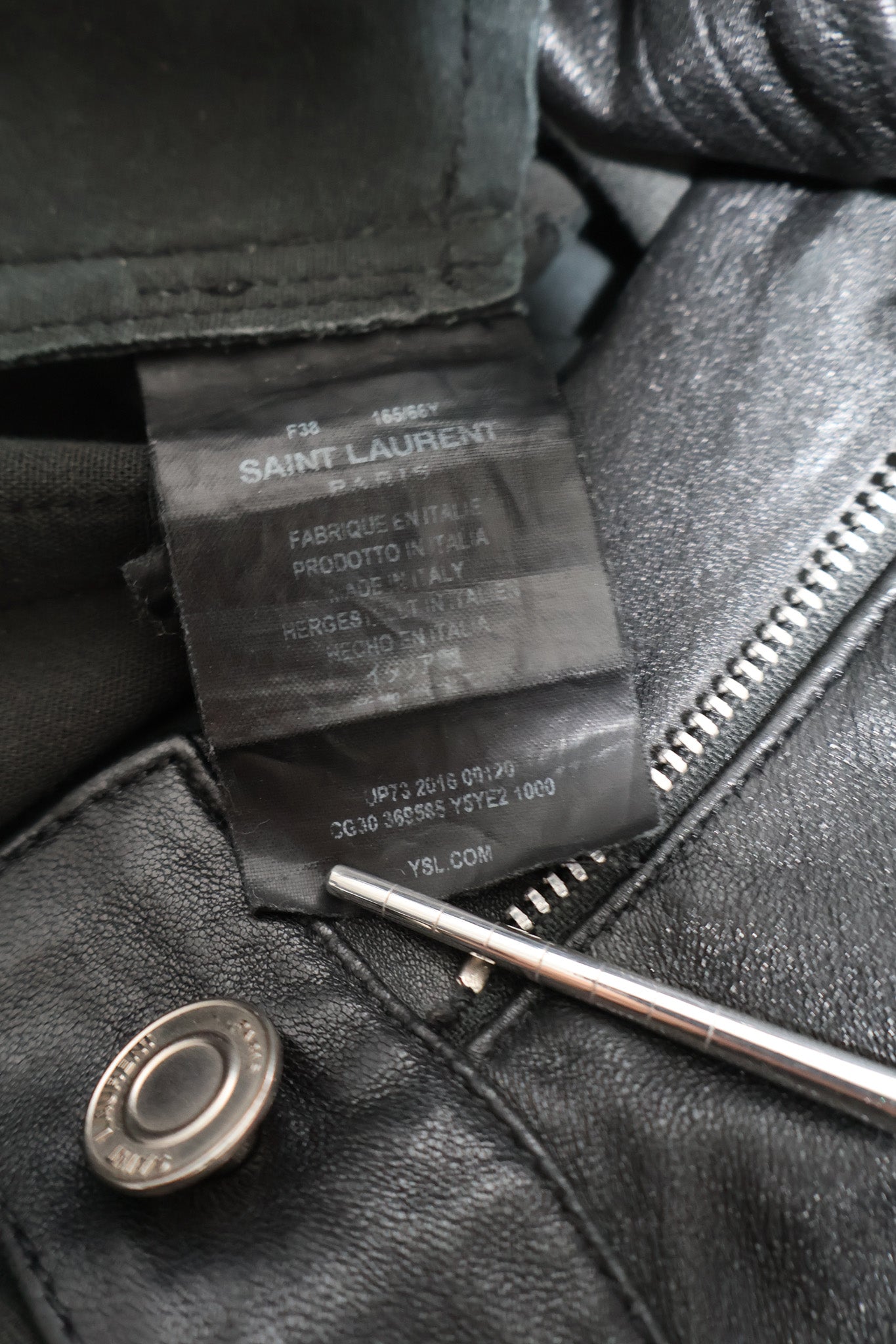 Saint Laurent AW16 Leather Pants