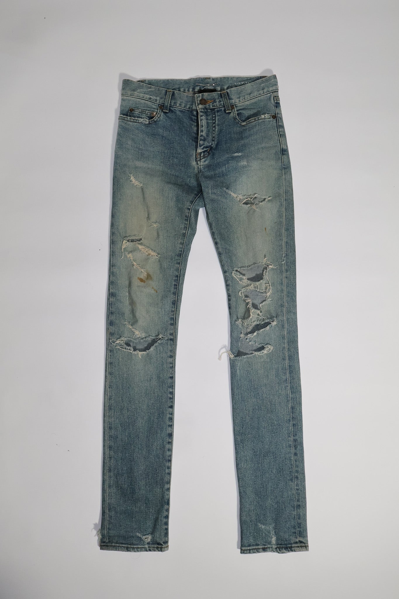 Saint Laurent Paris AW15 Crash Denim