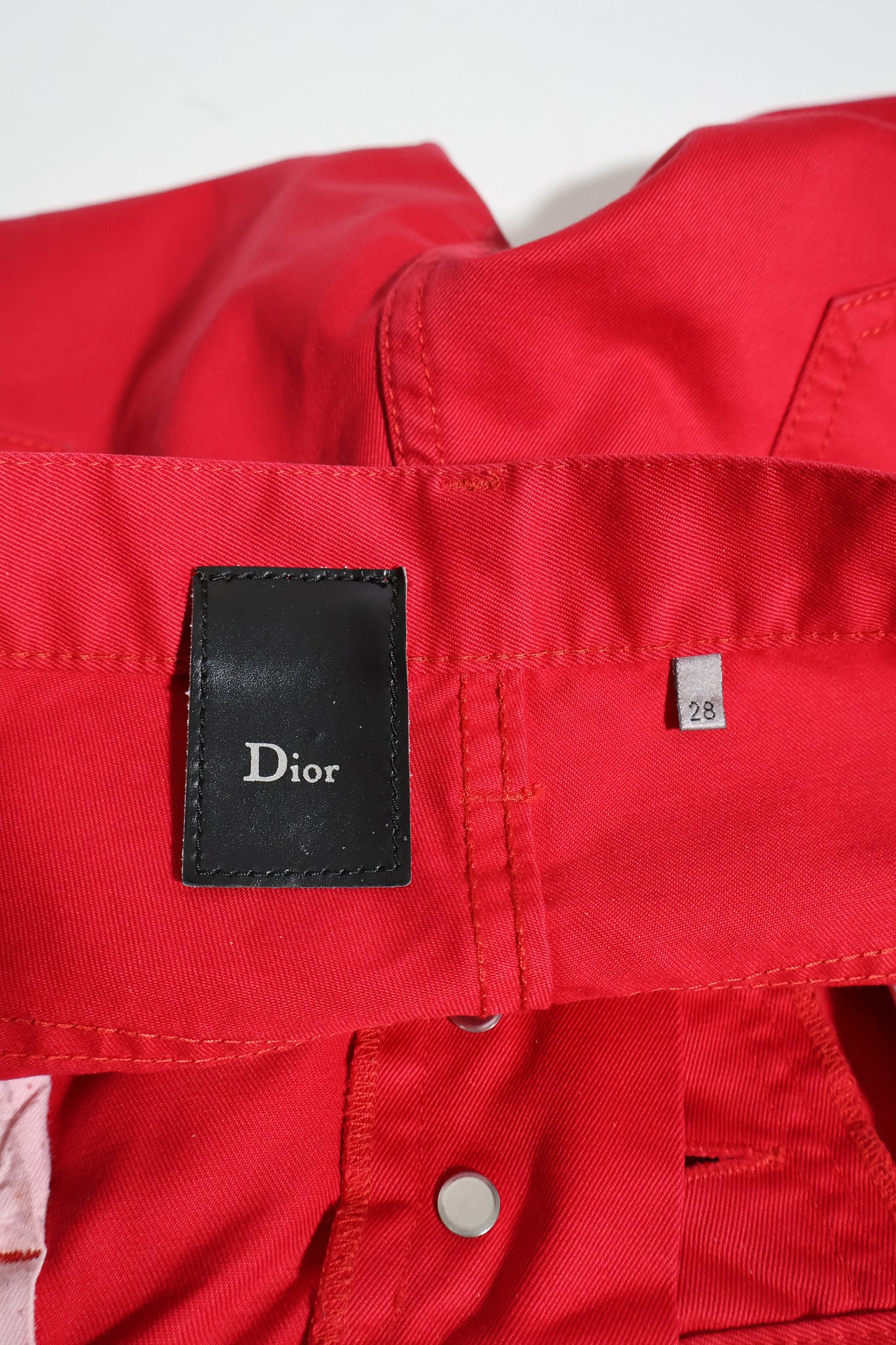 Dior Homme SS05 Runway Red Whiskered Pants