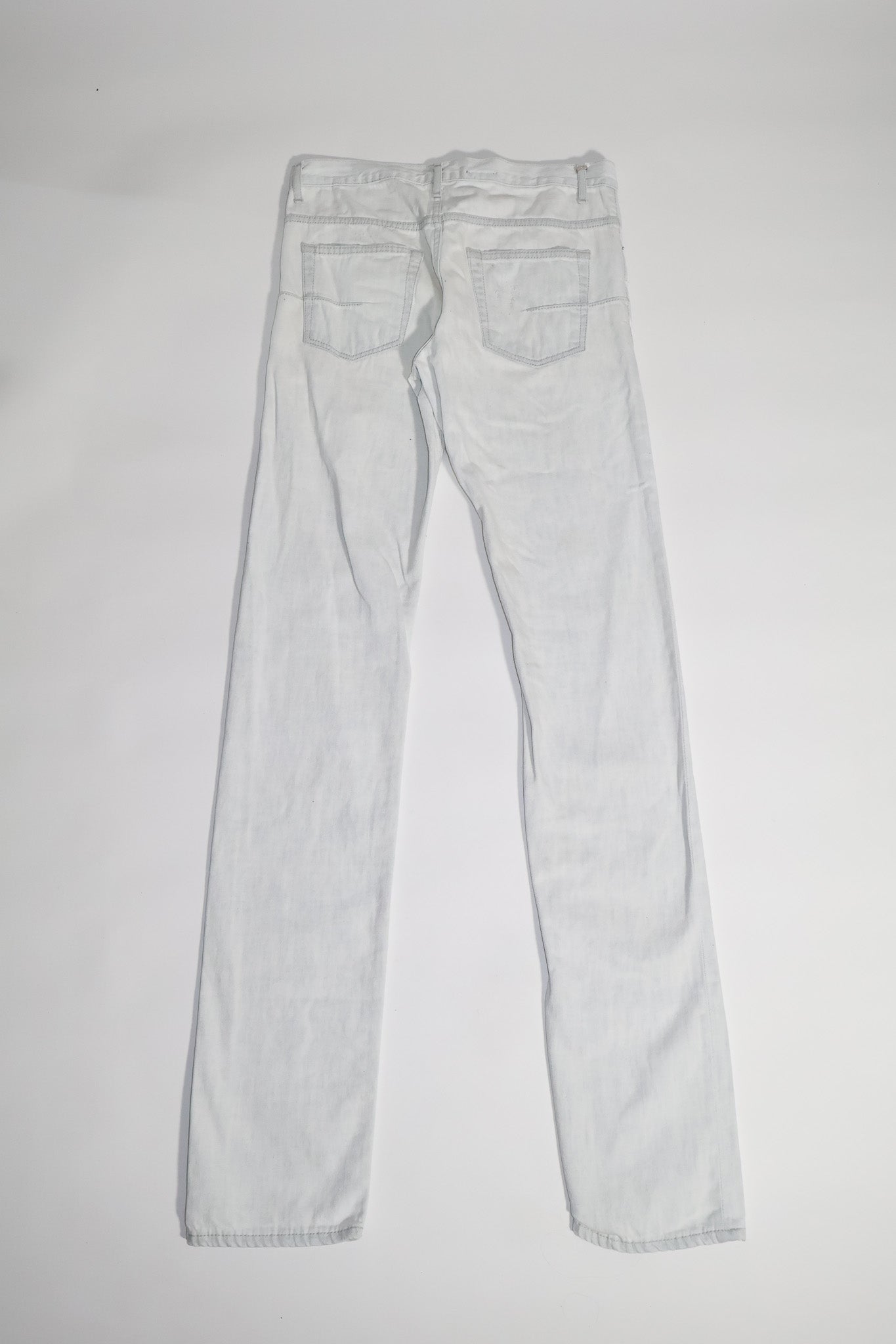 Dior Homme Distressed White Denim