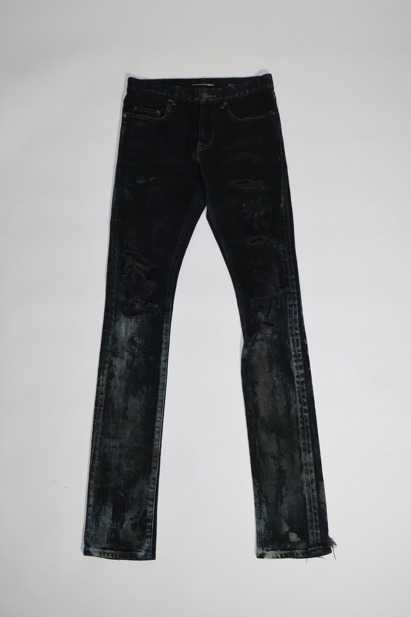 Saint Laurent Paris SS14 Mudwash Crash Denim