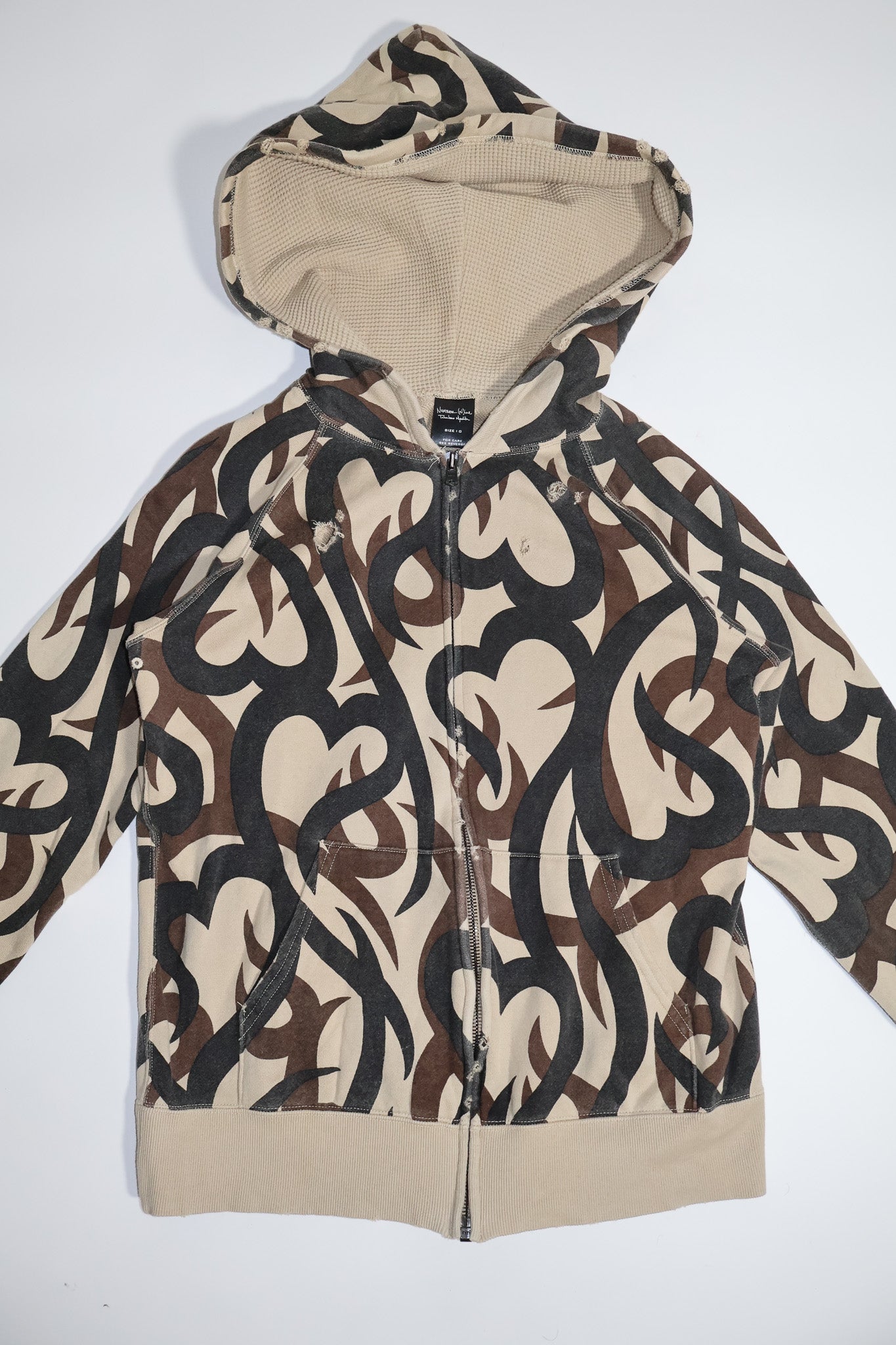 Number (N)ine AW04 Tribal Zip Hoodie