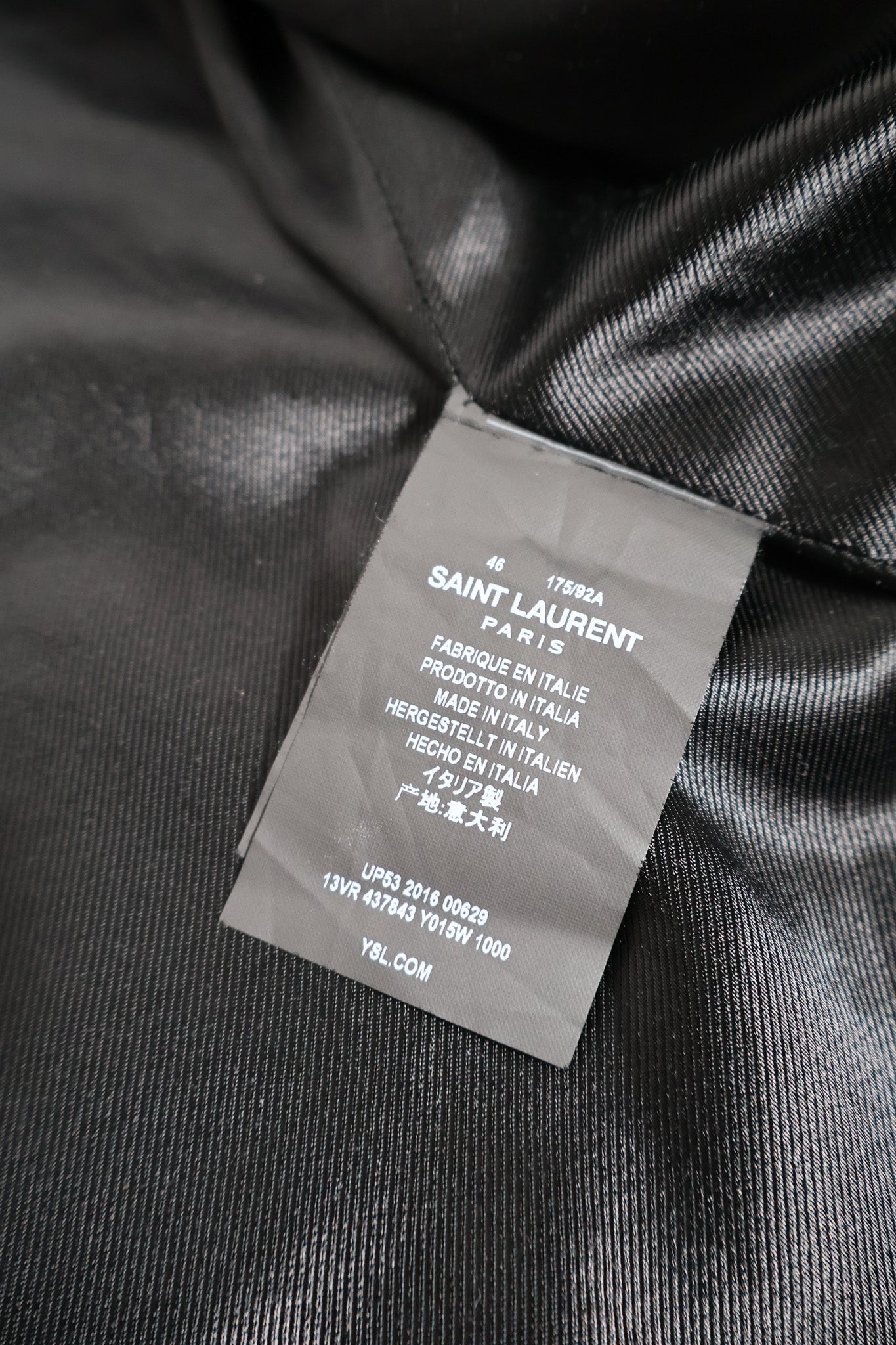 Saint Laurent Paris AW16 Napoleon Jacket