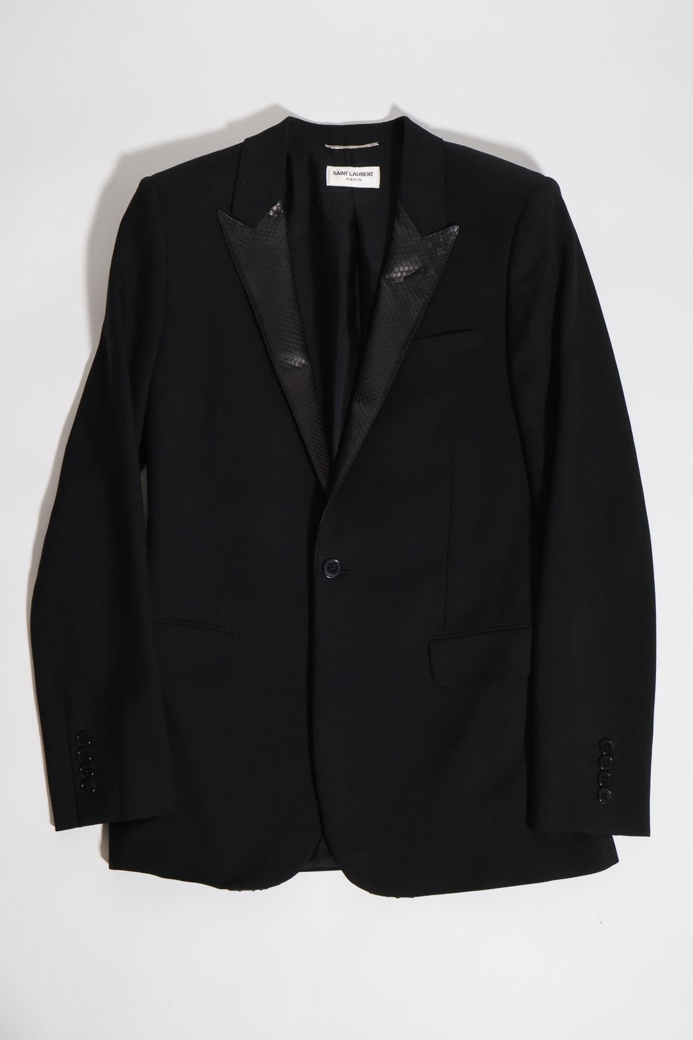Saint Laurent Paris SS15 Python Blazer