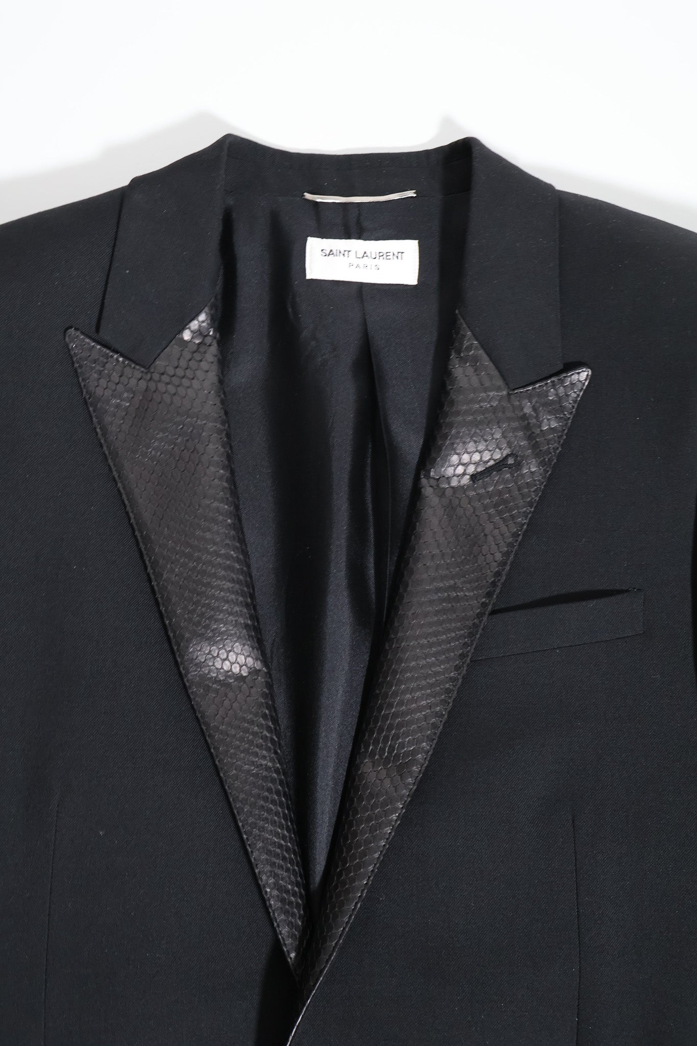 Saint Laurent Paris SS15 Python Blazer