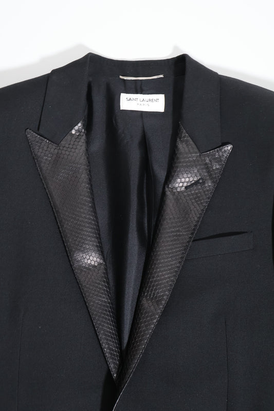 Saint Laurent Paris SS15 Python Blazer