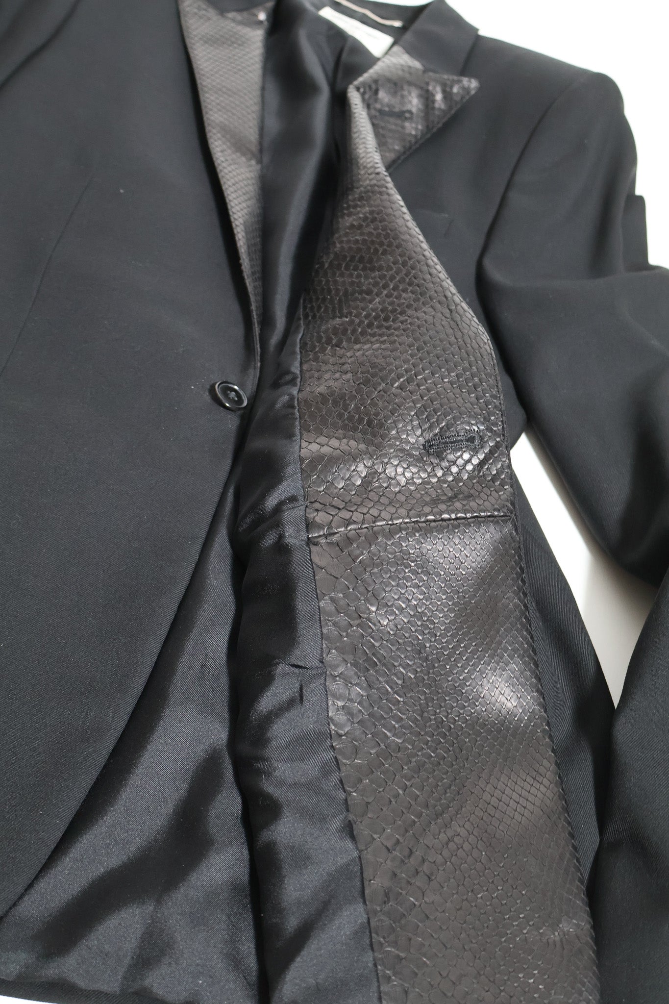 Saint Laurent Paris SS15 Python Blazer