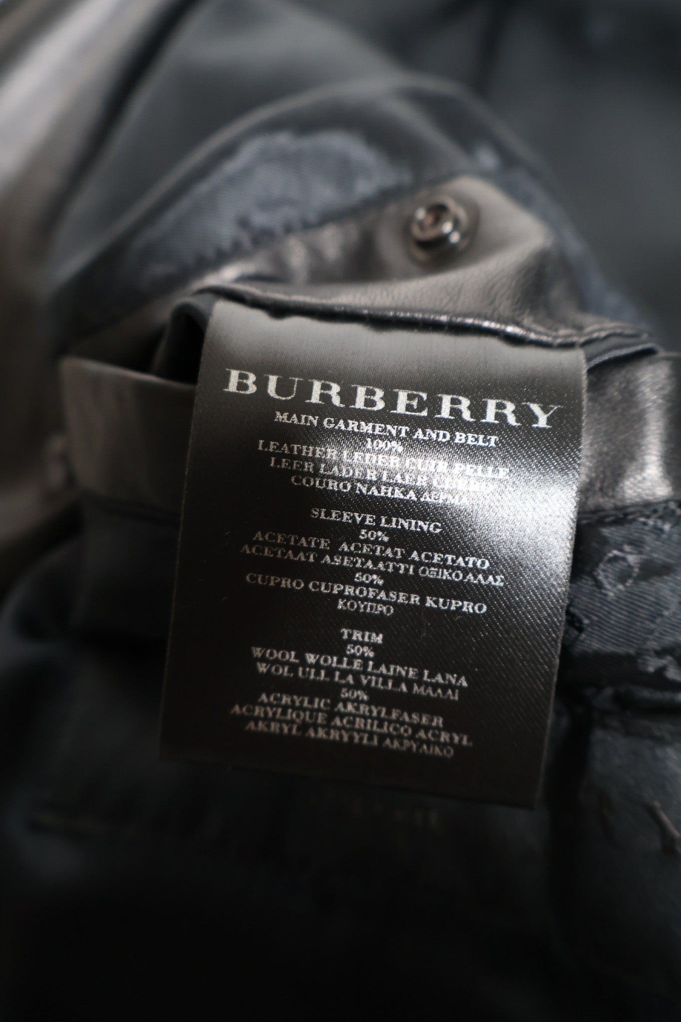 Burberry Prorsum SS11 Runway Leather Jacket