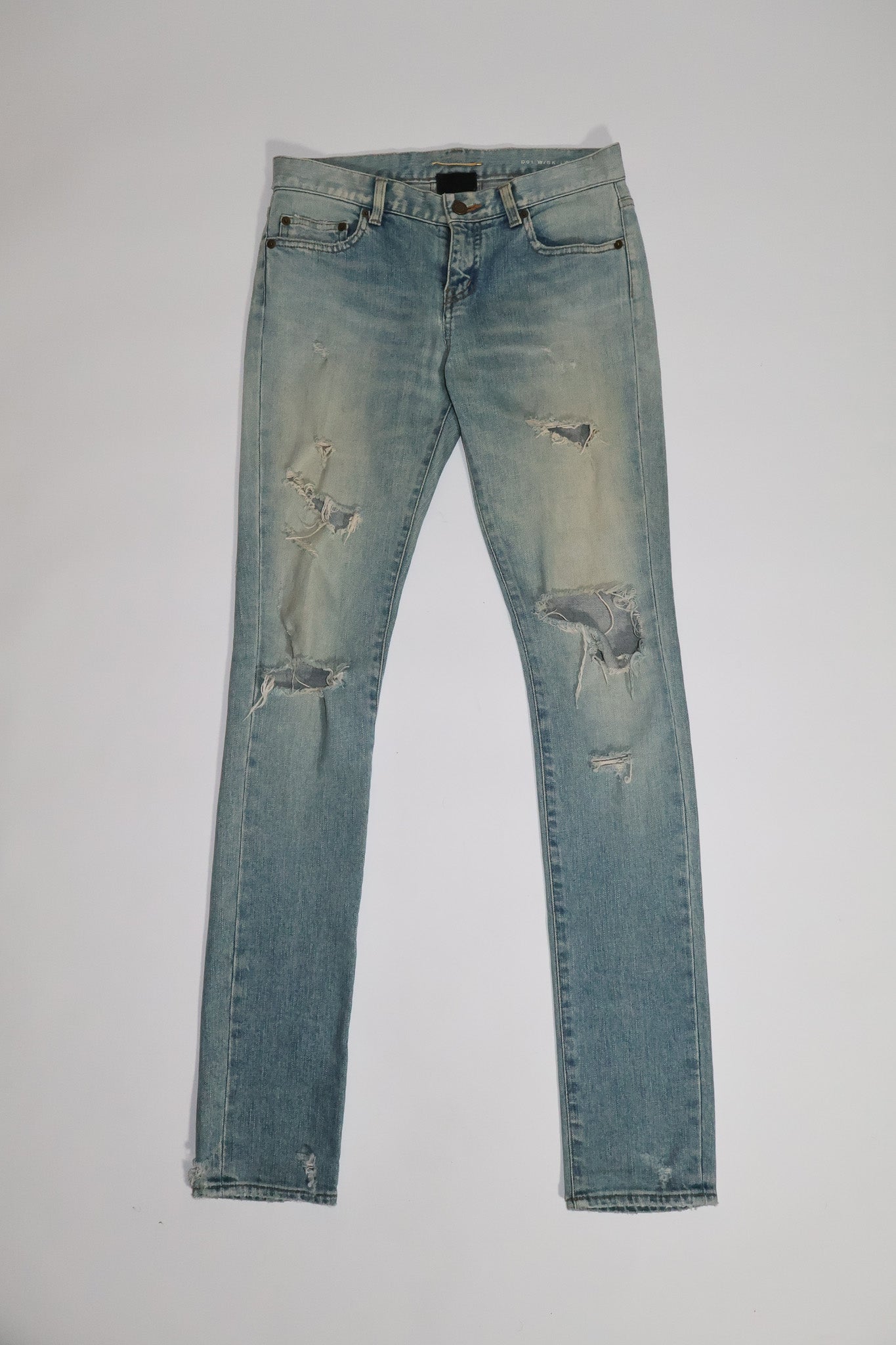 Saint Laurent Paris AW15 Crash Denim