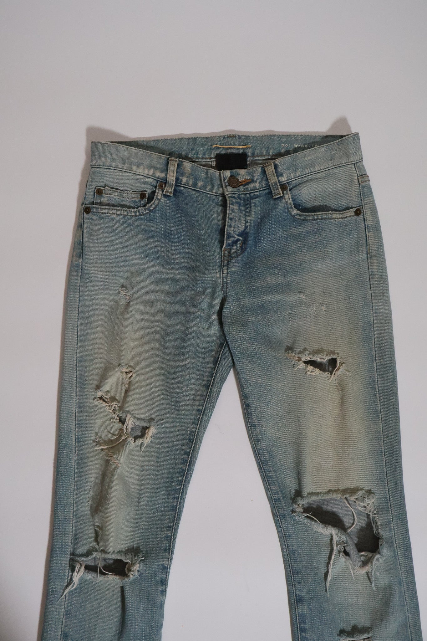 Saint Laurent Paris AW15 Crash Denim