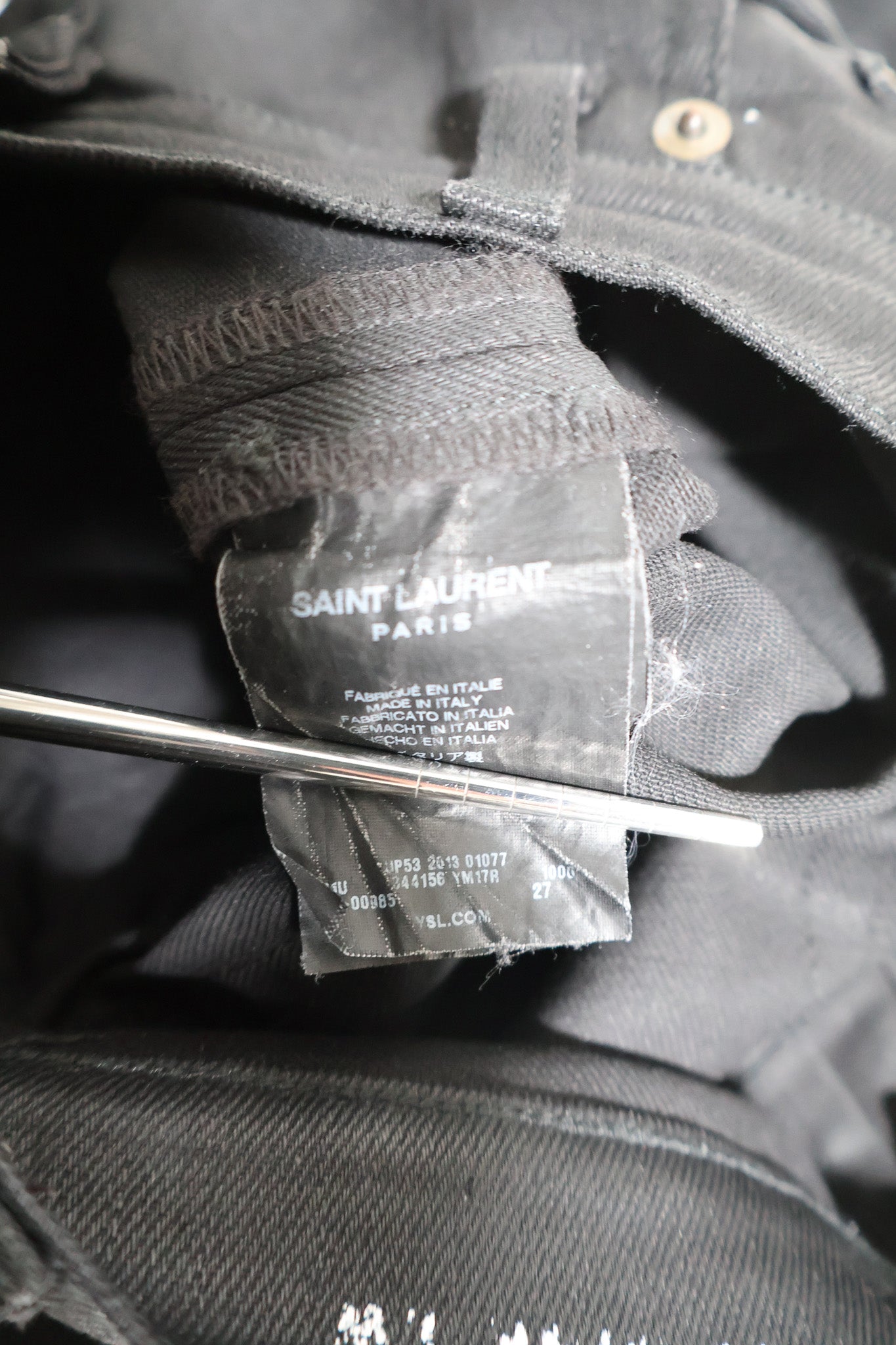 Saint Laurent Paris SS14 Waxed D02 Denim