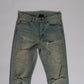 Saint Laurent Paris AW16 Crash Denim
