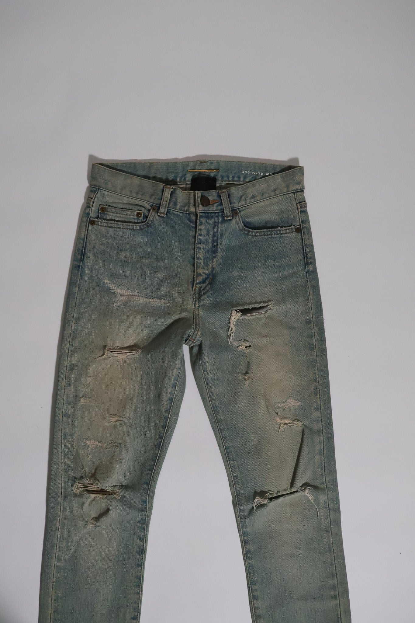 Saint Laurent Paris AW16 Crash Denim