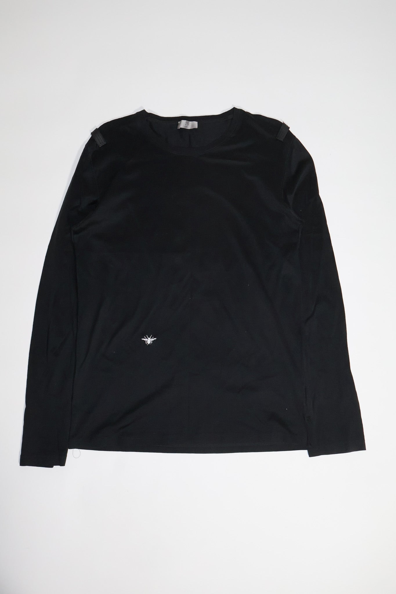 Dior Homme SS04 Strip Leather Shoulder Epaulette Shirt