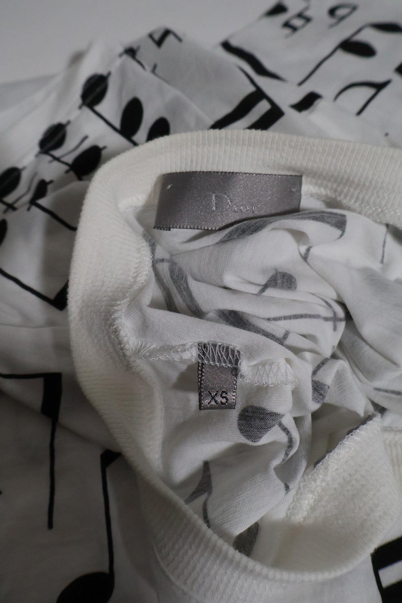Dior Homme SS06 Music Note Tee Shirt