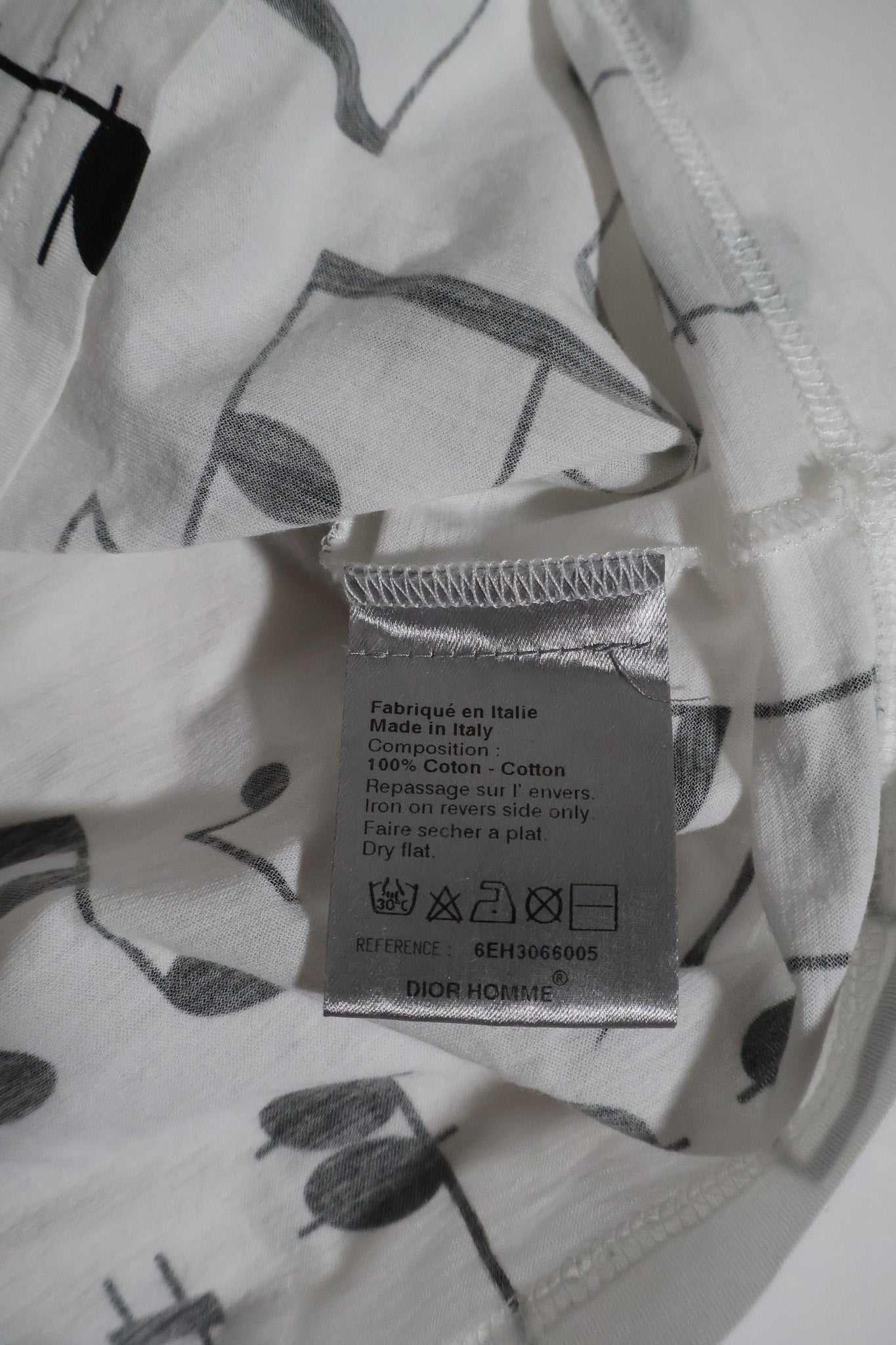 Dior Homme SS06 Music Note Tee Shirt