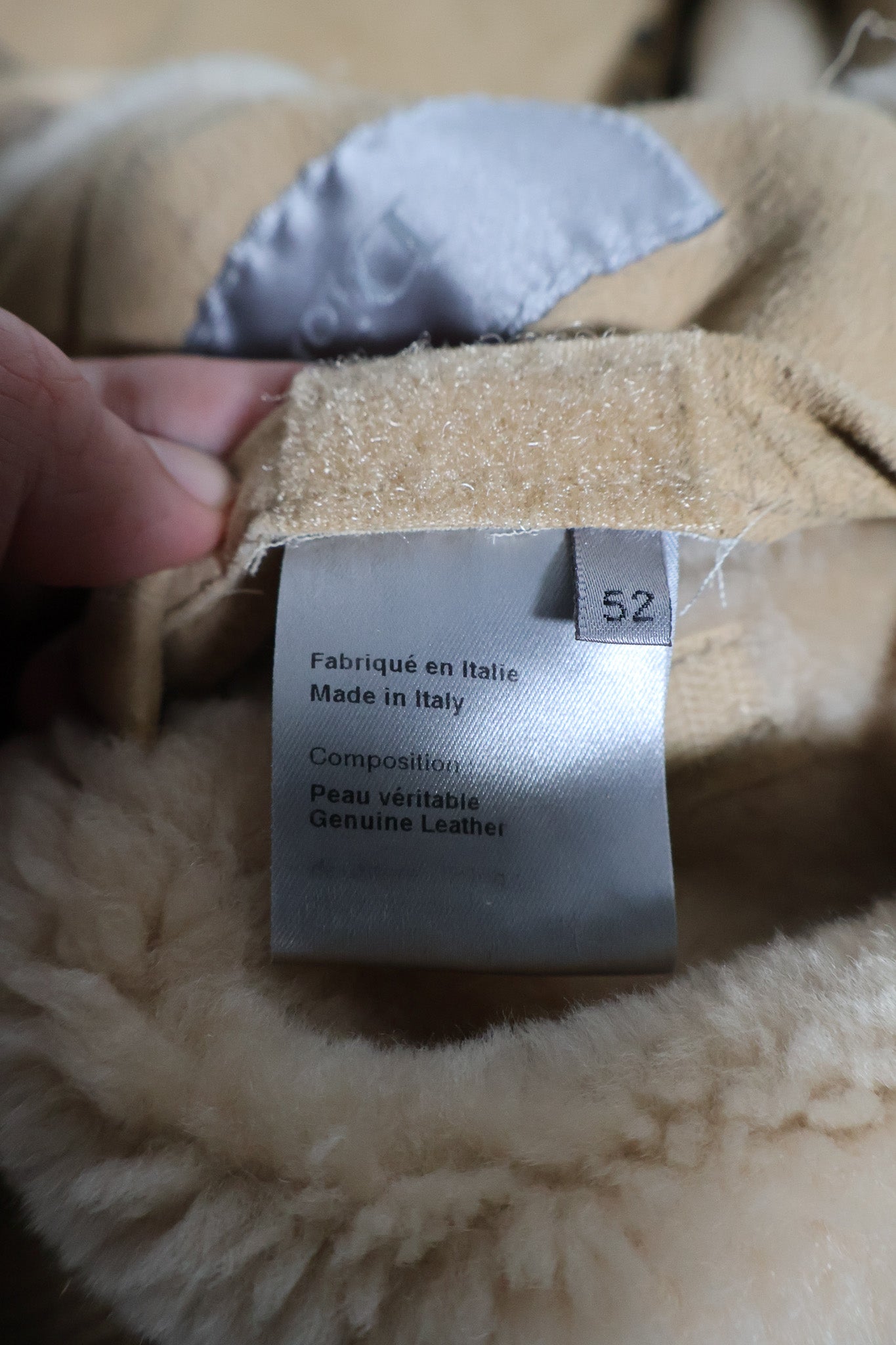 Dior Homme AW04 Sheepskin Mouton Runway Jacket